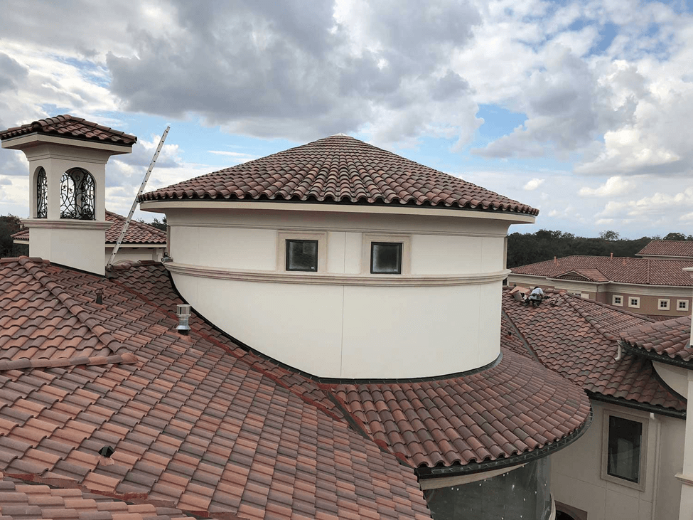 Premium tile roofing installation