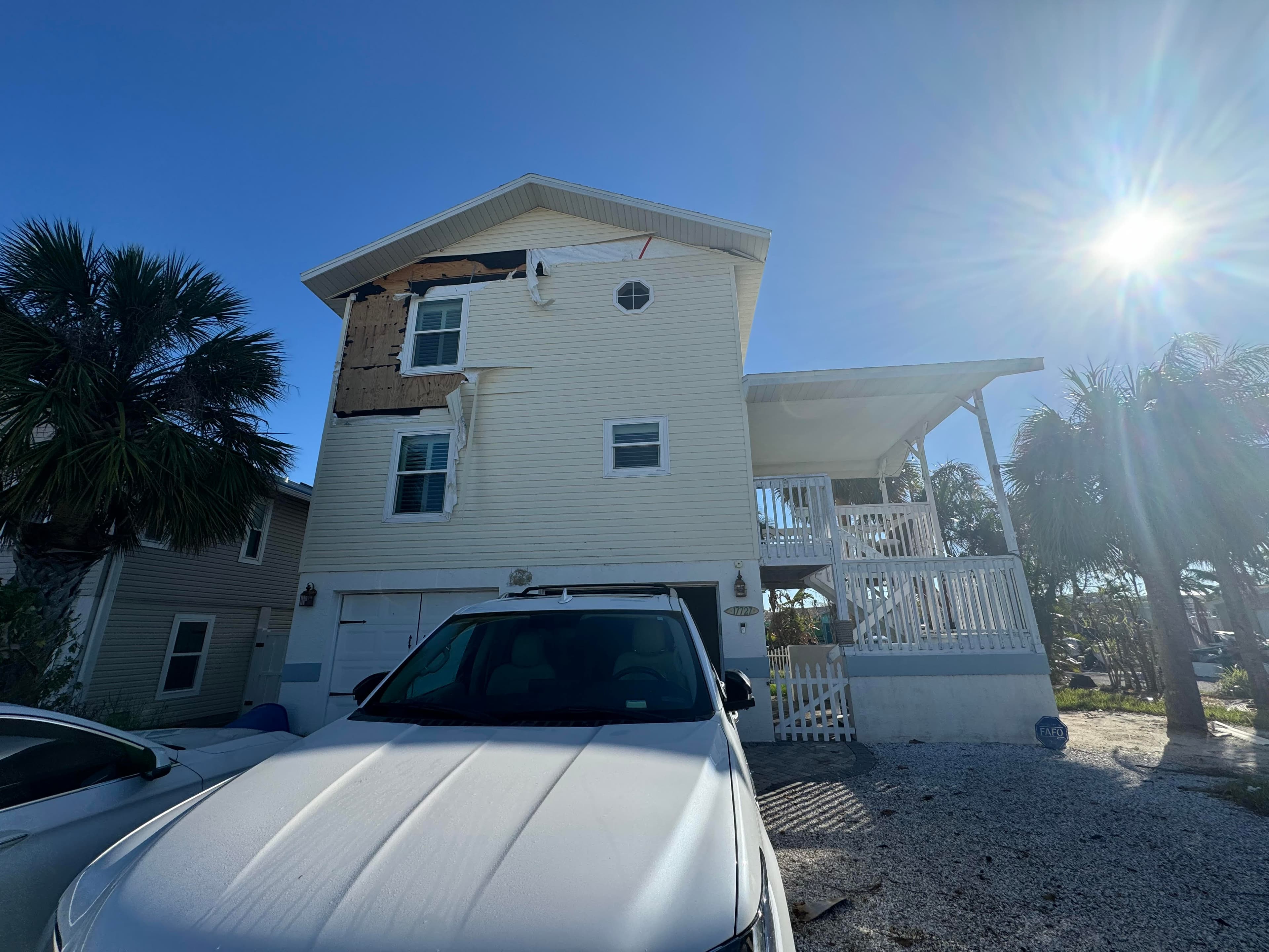 Client-provided roofing and exterior field photo