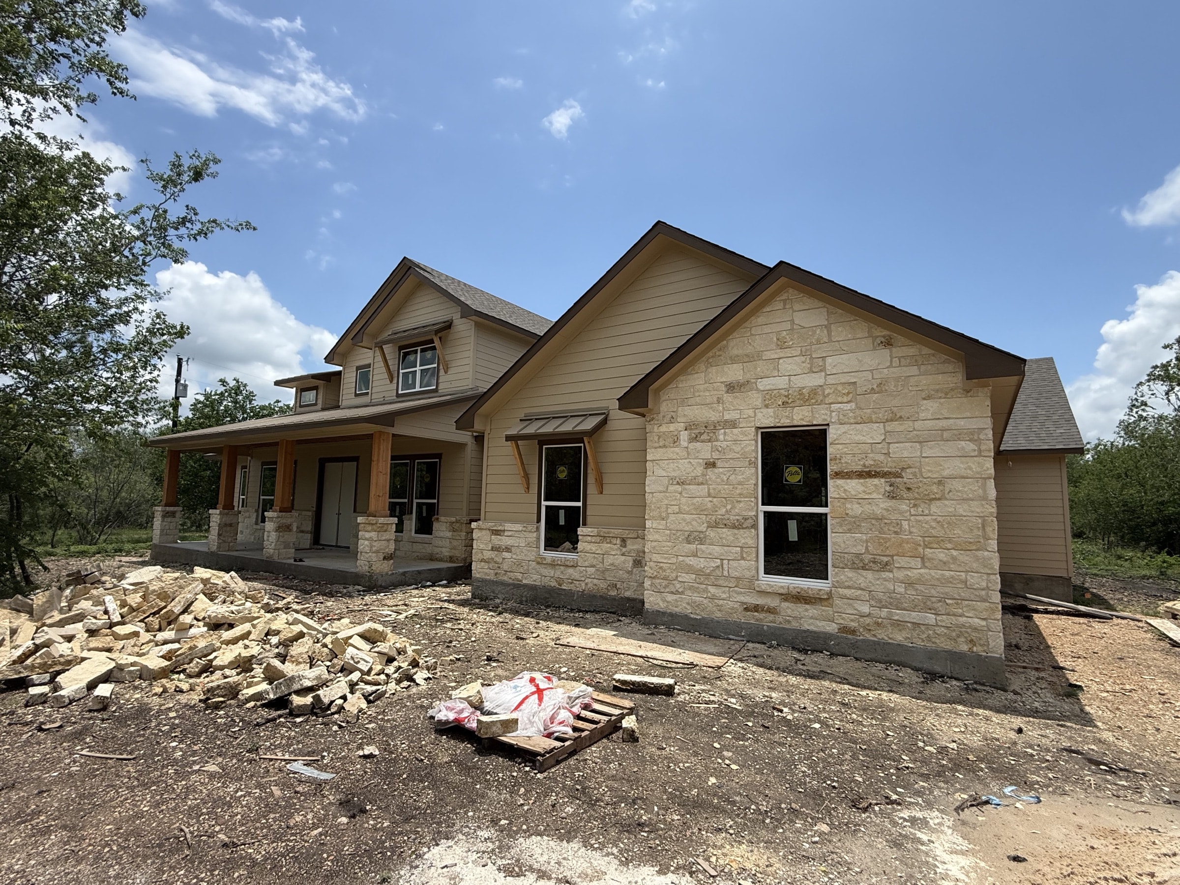 AP Roofing custom home exterior project