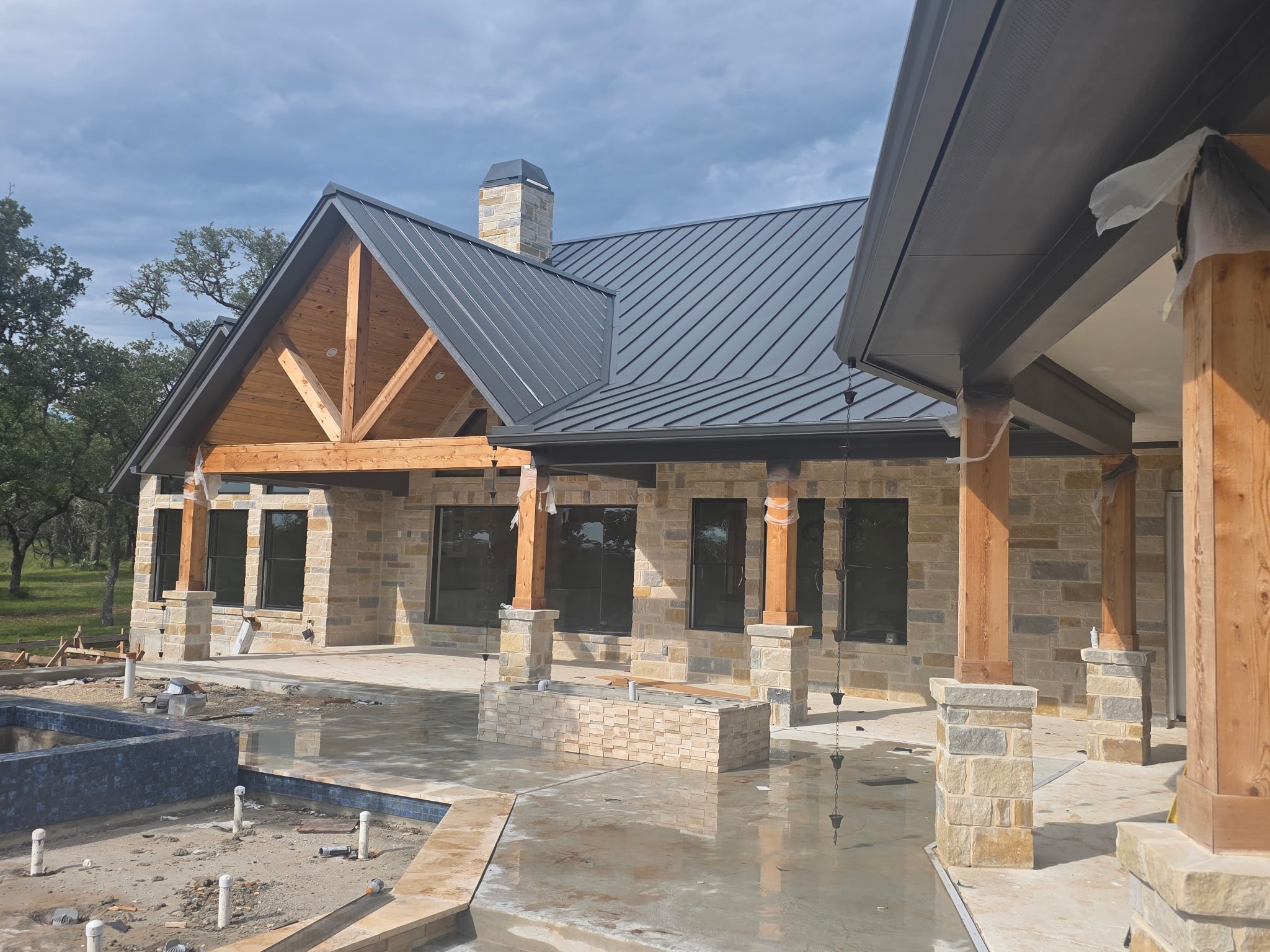 Client-provided roofing and exterior field photo