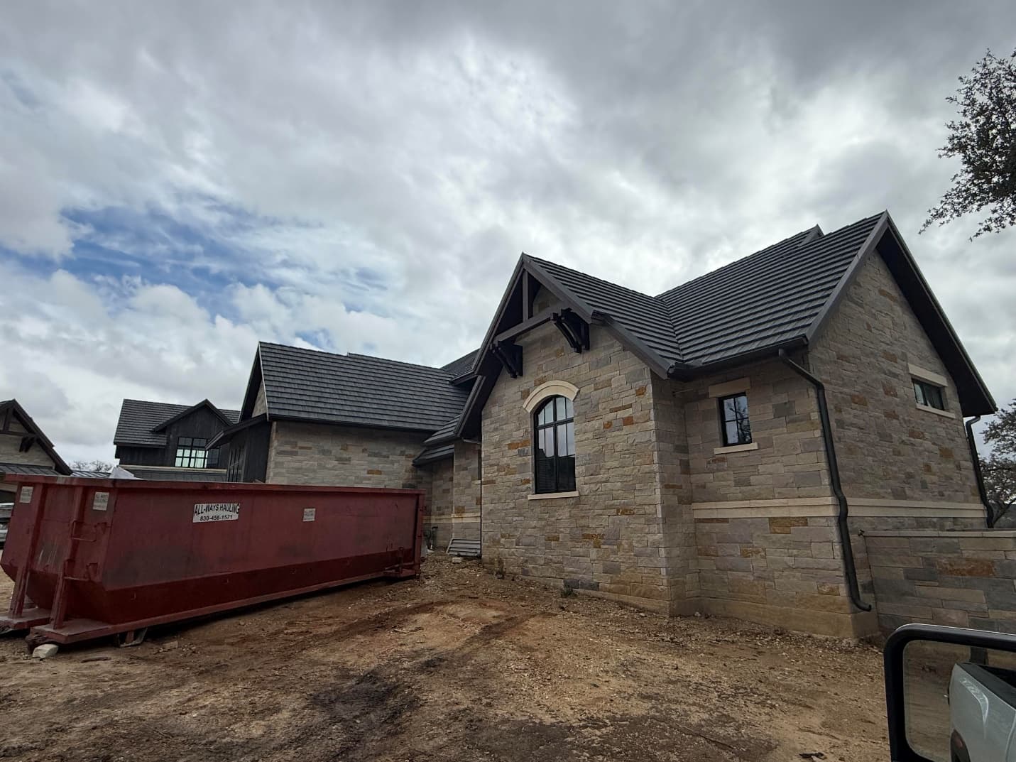 Client-provided roofing and exterior field photo