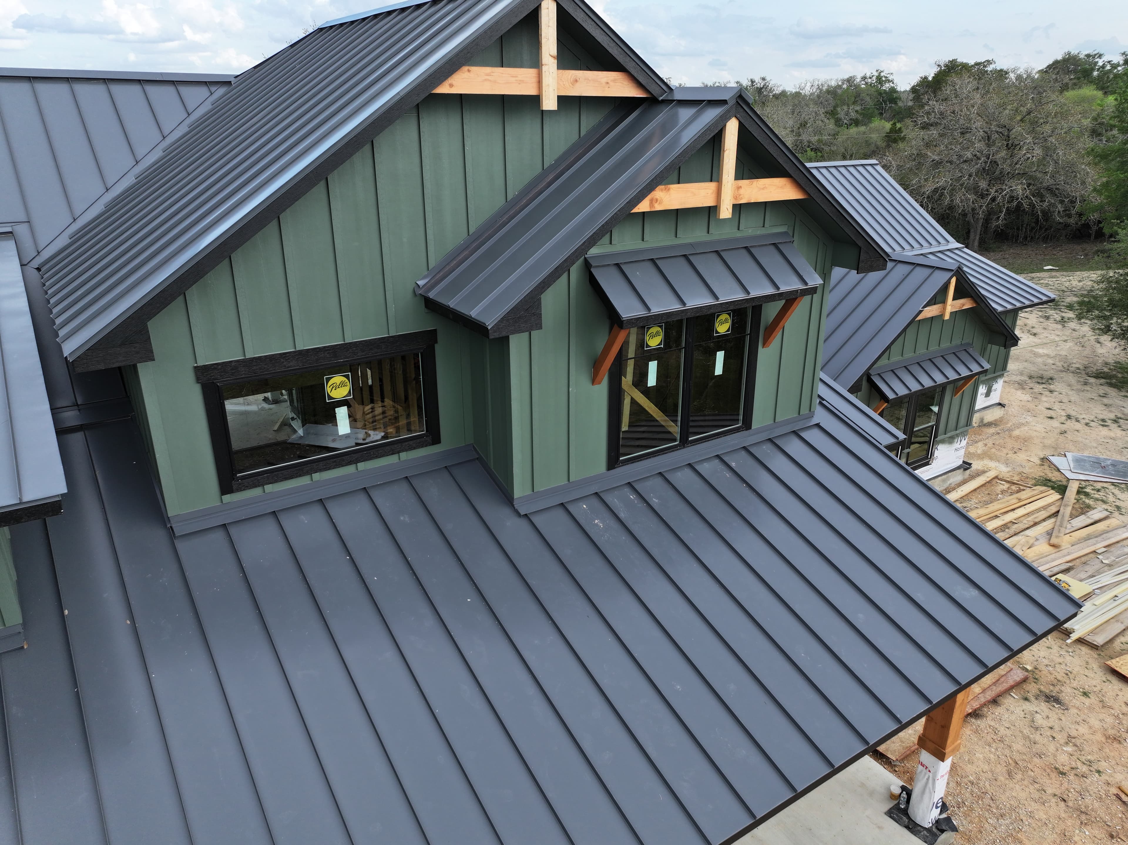 Client-provided roofing and exterior field photo