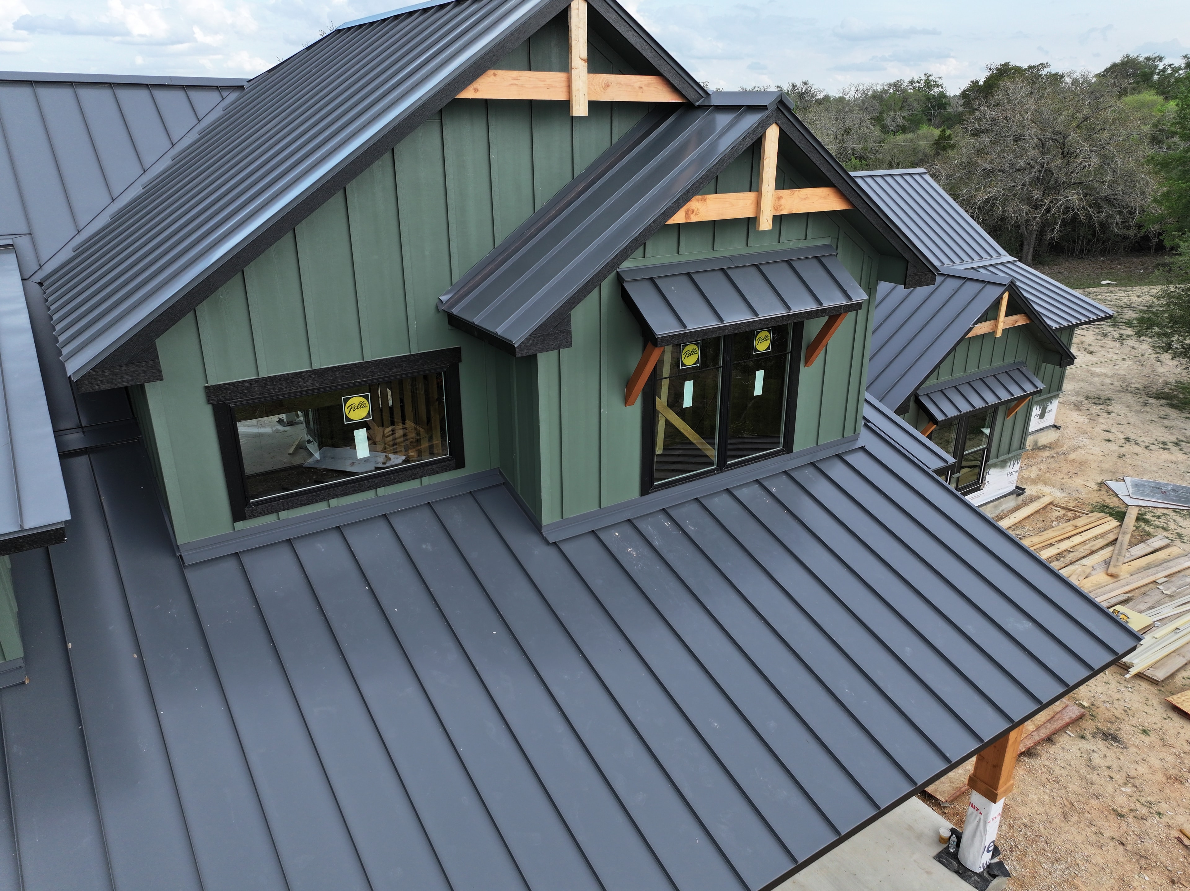 Client-provided roofing and exterior field photo